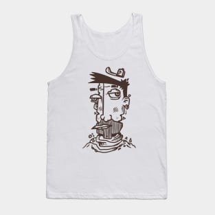 abstract face Tank Top